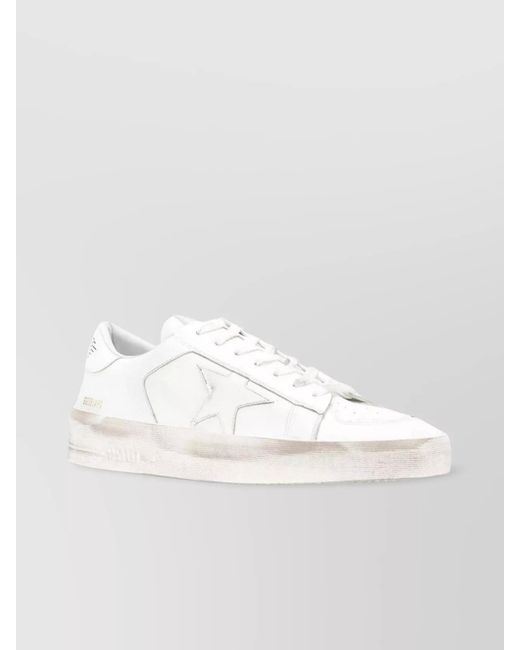Golden Goose Deluxe Brand White Leather Low-Top Sneakers for men