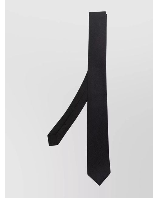 Saint Laurent Black Silk Skinny Tie for men