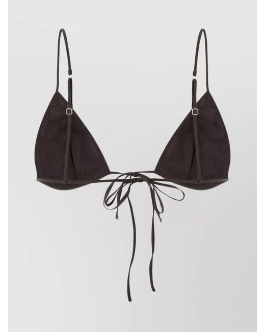 Prada Multicolor Stretch Poplin Bra