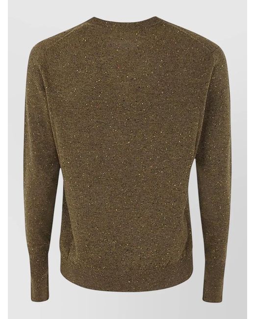 Ballantyne Green V Neck Pullover Argyle Pattern Knit for men