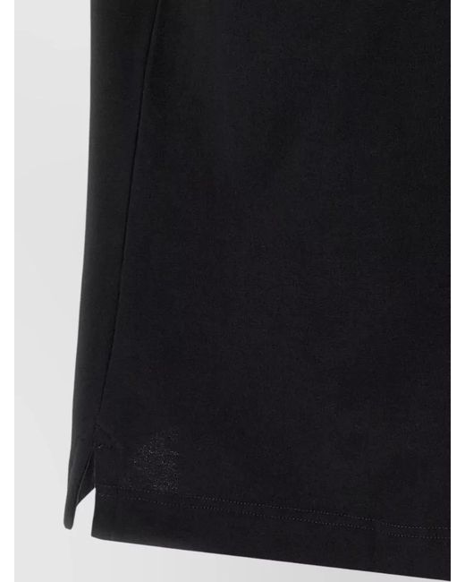 McQueen Black Logo T Shirt Crew Neck Oversized Fit for men