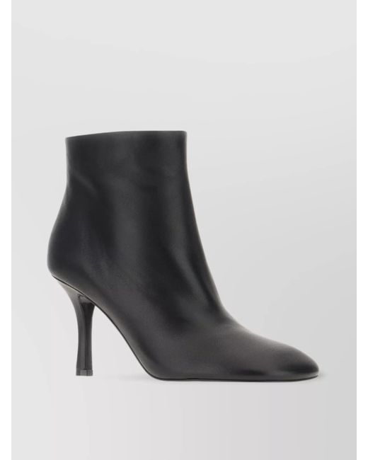 Burberry Black Leather Ankle Boots
