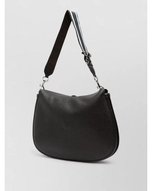 Etro Black Leather Shoulder Bag for men
