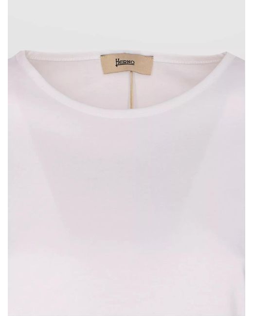 Herno White Buttoned T-Shirt