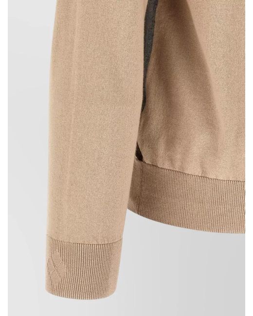 Ballantyne Multicolor Cashmere-Blend Argyle V-Neck Cardigan for men