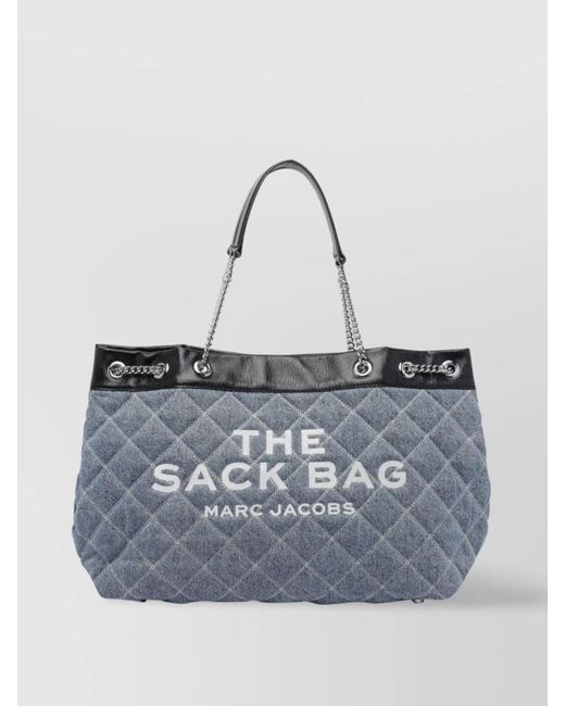 Marc Jacobs Blue Denim Quilted Chain Shoulder Bag