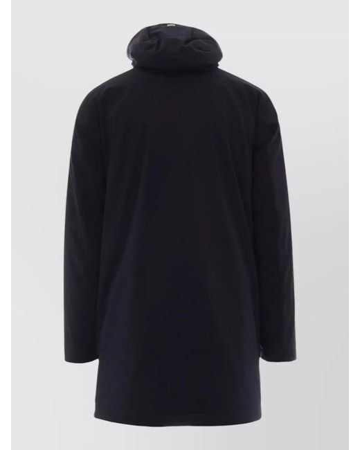 Herno Blue Down Hooded Parka for men