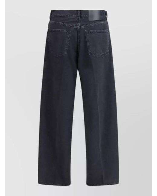 Haikure Blue Bethany Wide Leg Denim Trousers Panel Design