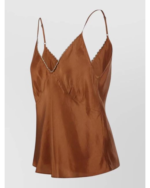 Forte_forte Brown Silk Top