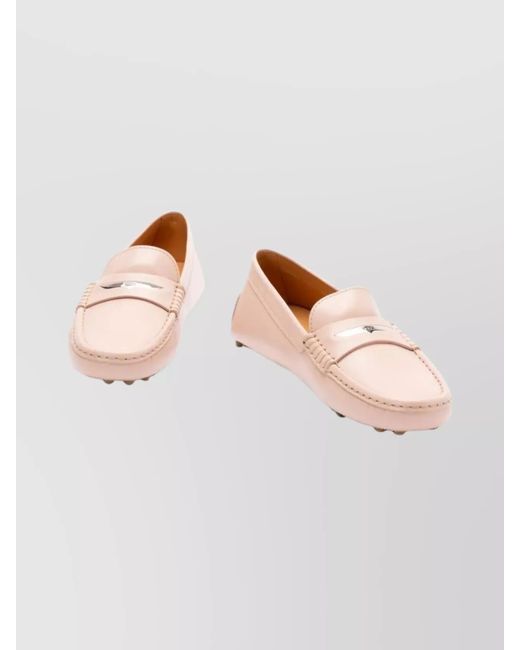 Tod's Pink Loafers