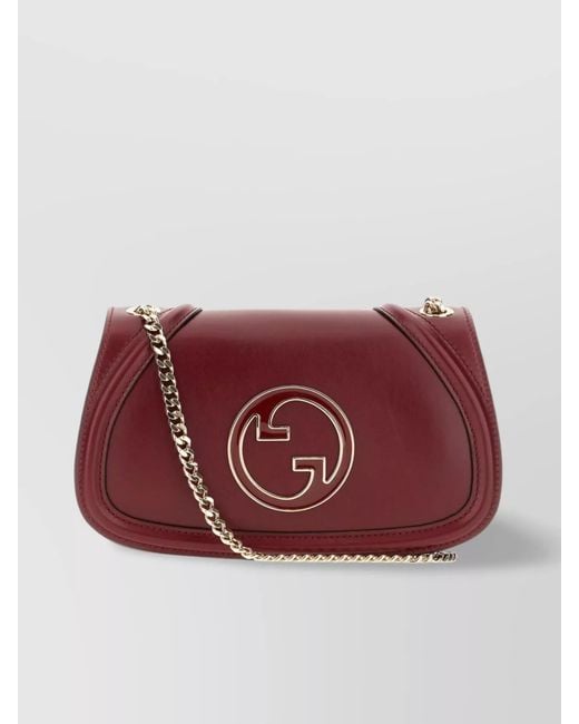 Gucci Red Blondie Small Leather Shoulder Bag