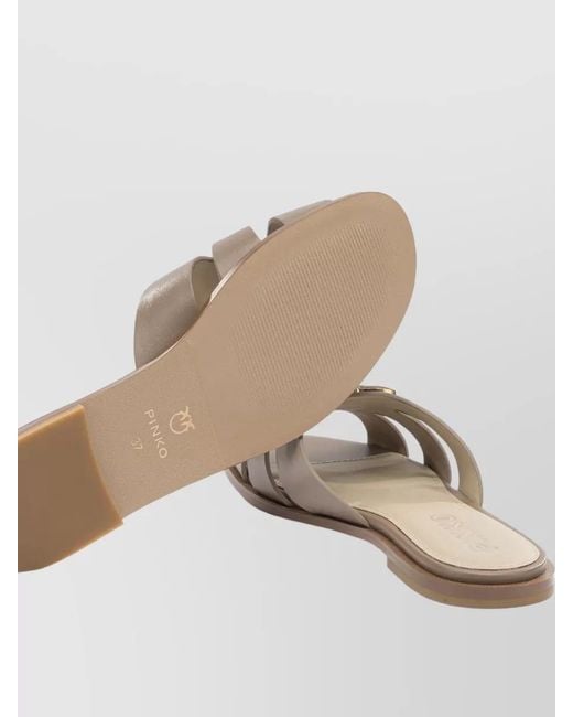 Pinko Multicolor Cut Out Flat Sole Open Toe Sandals