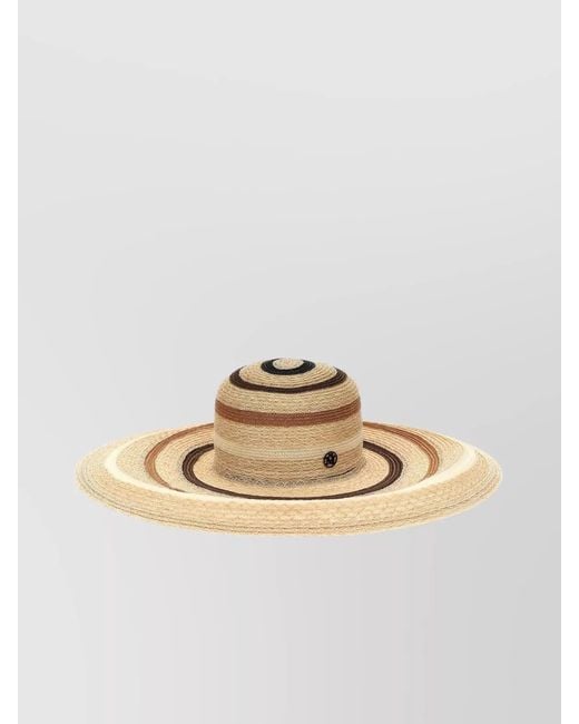 Maison Michel Metallic Veronika Straw Sun Hat