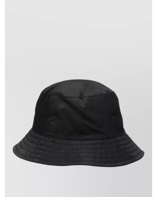 AMI Black Nylon Studded Bucket Hat