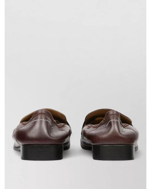 MM6 by Maison Margiela Multicolor Leather Penny Strap Loafer Round Toe for men