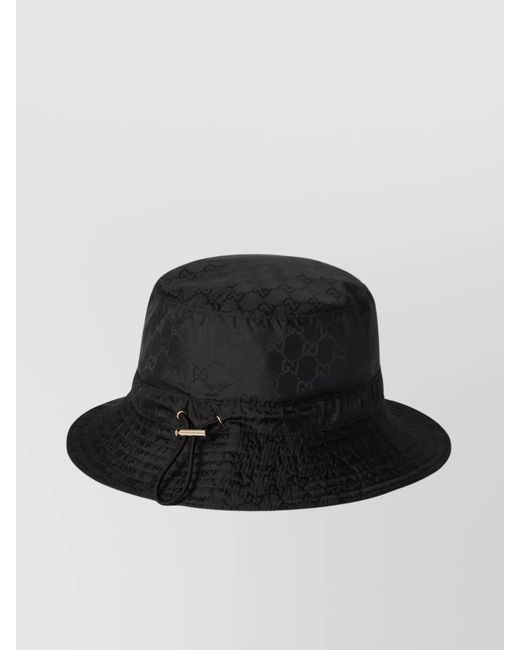 Gucci Black Nylon Reversible Bucket Hat