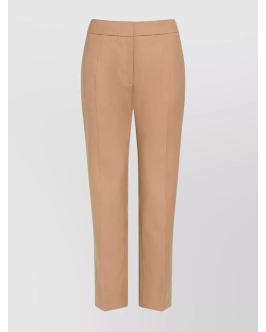 Patou White Straight-Leg Tailored Trousers