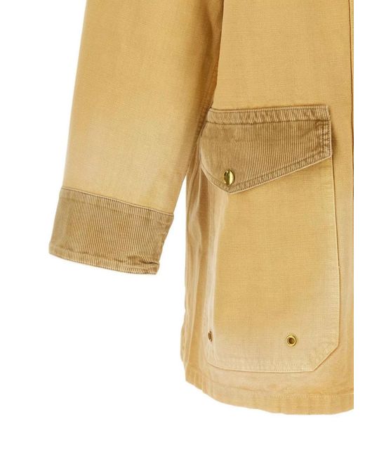Wales Bonner Yellow Cotton Coat for men
