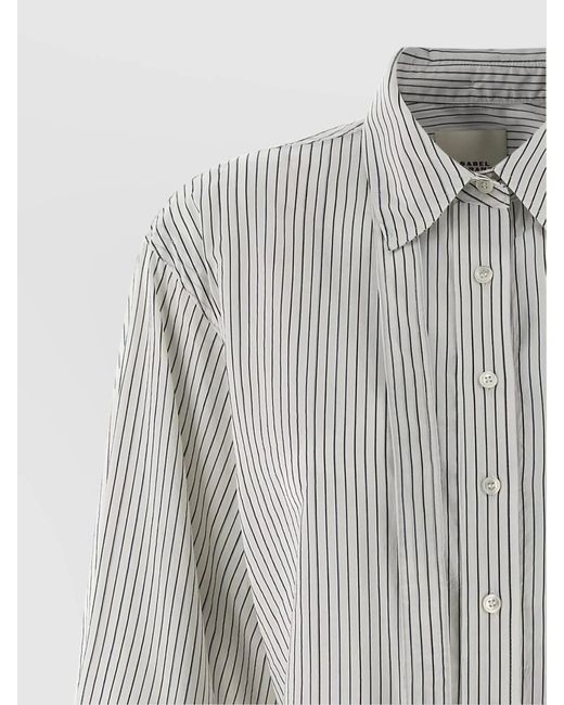Isabel Marant Gray Silk Blend Shirt