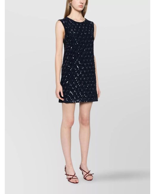 P.A.R.O.S.H. Blue Mini Dress