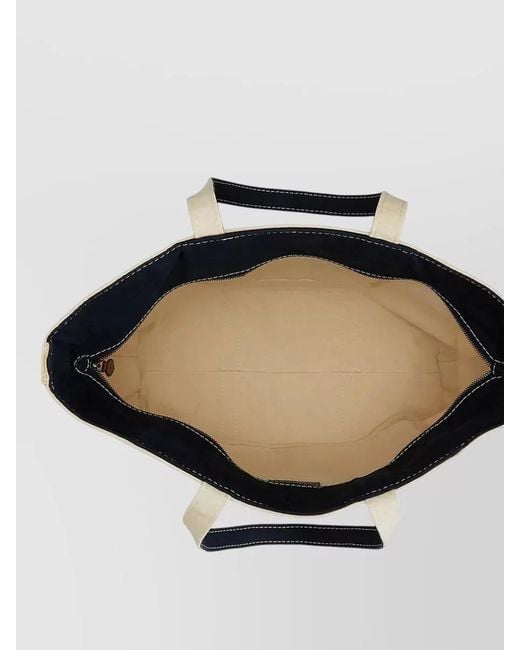 Polo Ralph Lauren White Lightweight Tote Bag Contrast Stitching Dual Handles for men