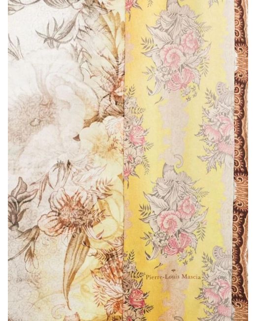 Pierre Louis Mascia Metallic Silk Cashmere Scarf