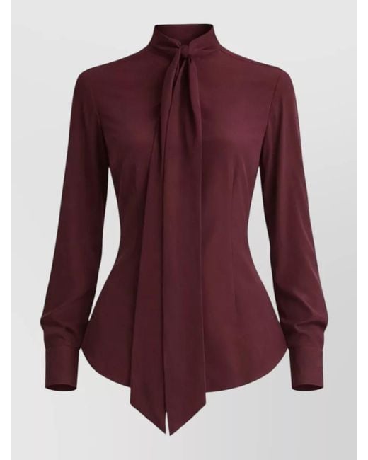 Stella McCartney Purple Silk Shirt