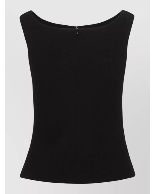 Magda Butrym Black Flower Detail Top
