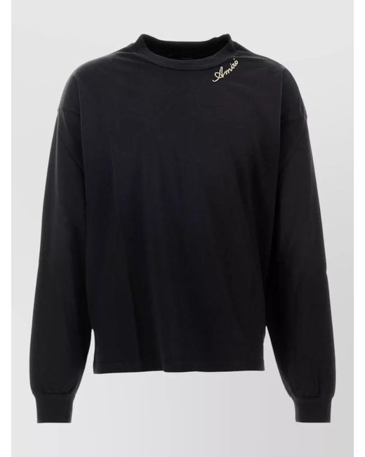 Amiri Blue Cotton Oversized T Shirt for men