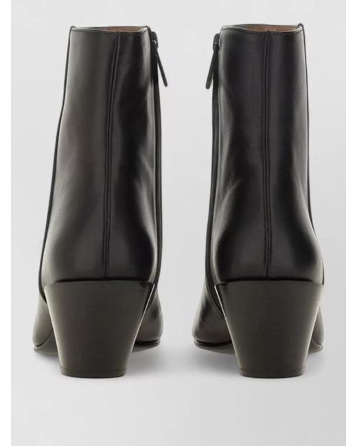 Roberto Festa Black Allyk Ankle Boots Block Heel Pointed Toe