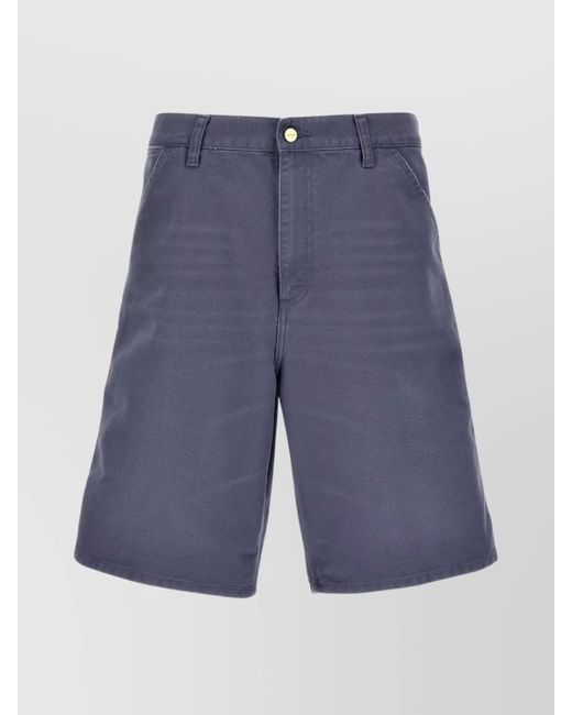 Carhartt Blue Organic Cotton Cargo Shorts for men