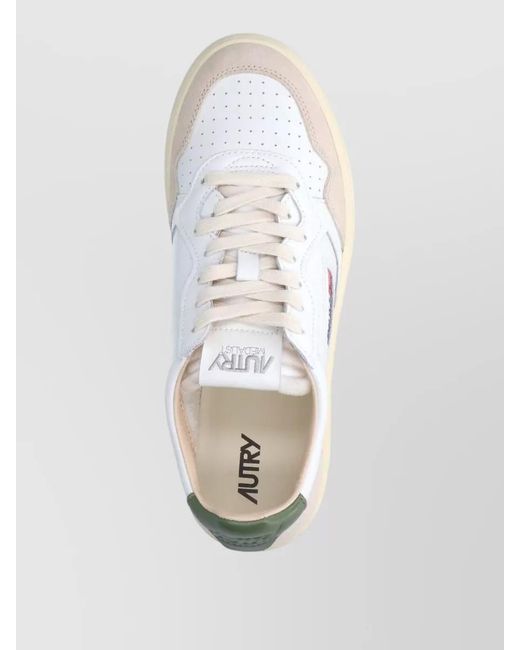 Autry Natural Low Top Sneakers Contrast Heel Tab for men