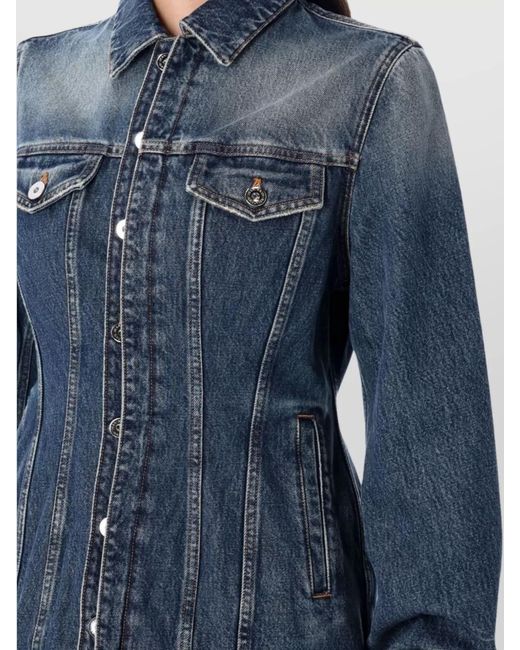 Jean Paul Gaultier Blue Denim Fitted Jacket