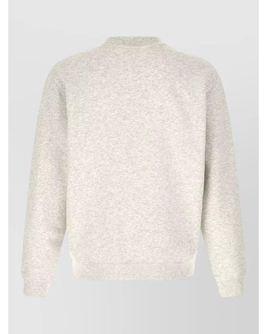 Jacquemus Natural Gros Grain Crew Neck Knit Sweatshirt for men