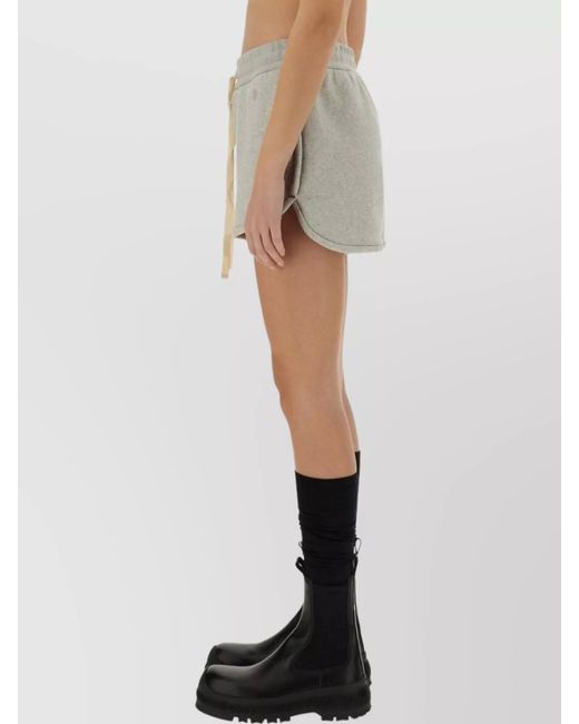 Jil Sander Natural Cotton Knee-Length Shorts