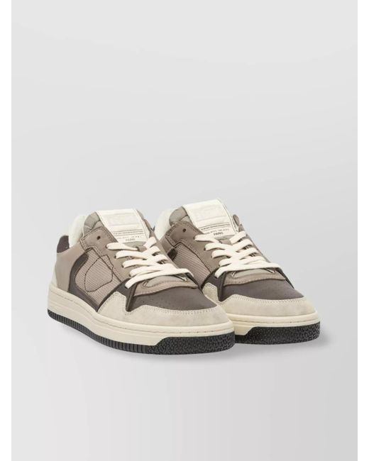 Philippe Model Natural Leather Low-Top Sneakers for men