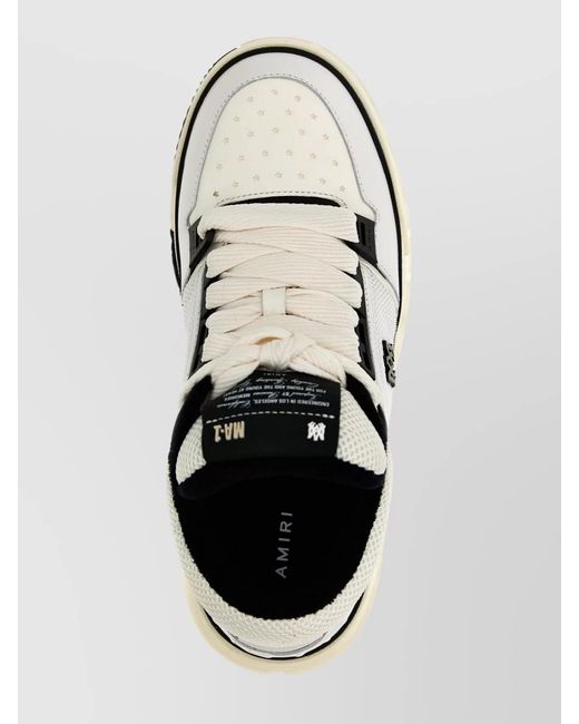 Amiri Metallic 'Padded Collar' Sneakers With Perforated Toe for men