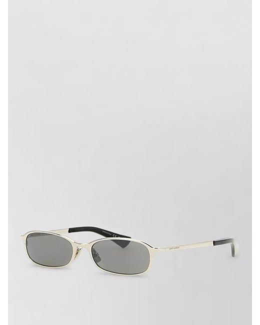 Saint Laurent Gray Oval Sunglasses