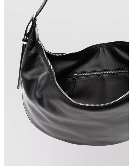 Marni Black Museo Small Leather Shoulder Bag
