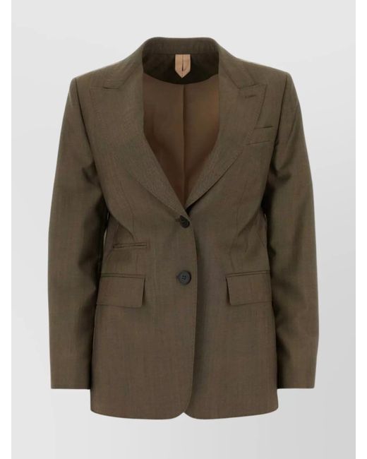 Max Mara Green Wool Blend Blazer