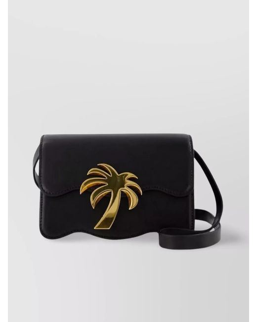 Palm Angels Blue Adjustable Strap-Tone Hardware Shoulder Bag