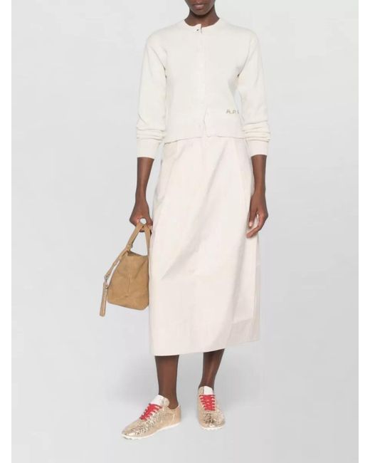 A.P.C. Natural Wool Cardigan