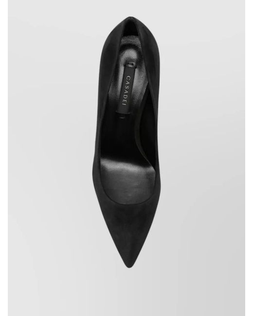 Casadei Black High Heel Pumps Pointed Toe Stiletto