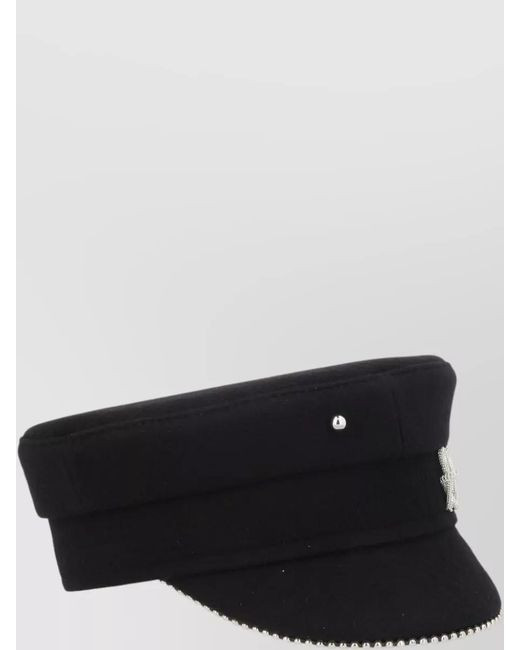 Ruslan Baginskiy Black Wool Cap