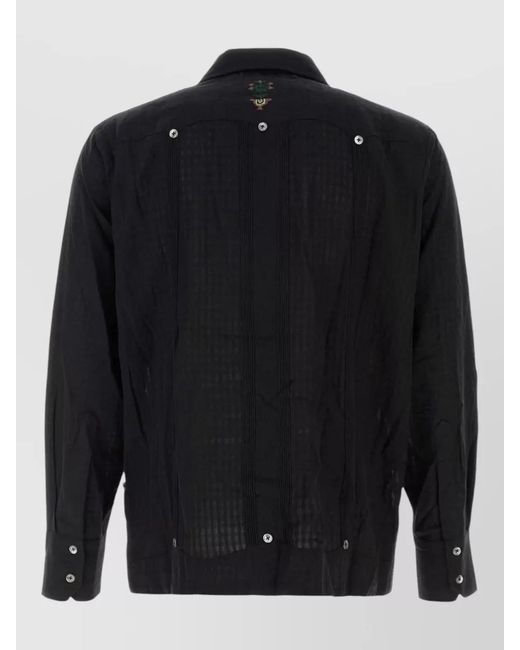 BAZISZT Black Cotton Shirt for men