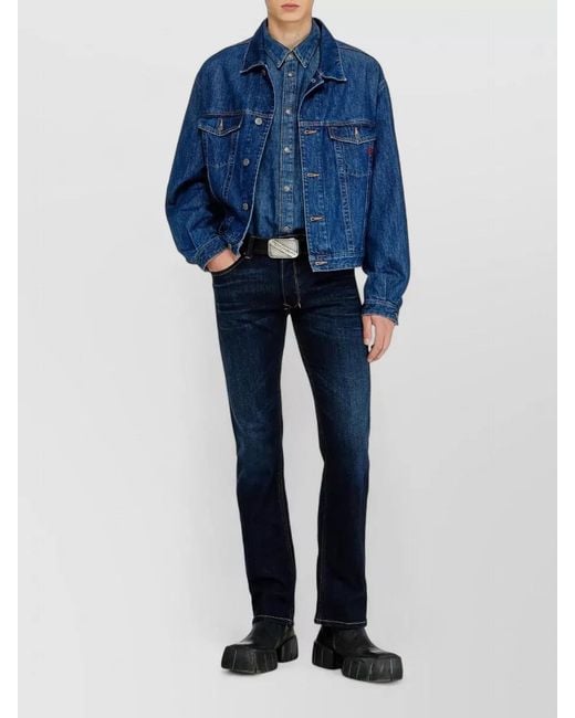 DIESEL Blue 1985 Larkee Straight Leg Denim Trousers for men