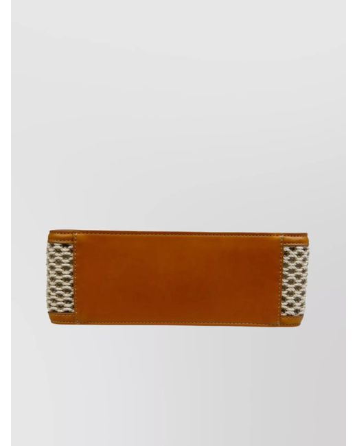 Stella McCartney Natural Shoulder Bag Cotton Blend Shoulder Bag