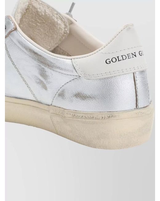 Golden Goose Deluxe Brand White Leather Soul Star Low-Top Sneakers