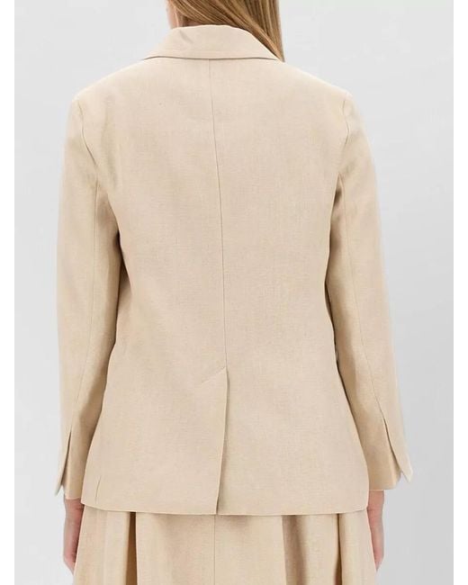 Max Mara Natural Linen Oversized Blazer
