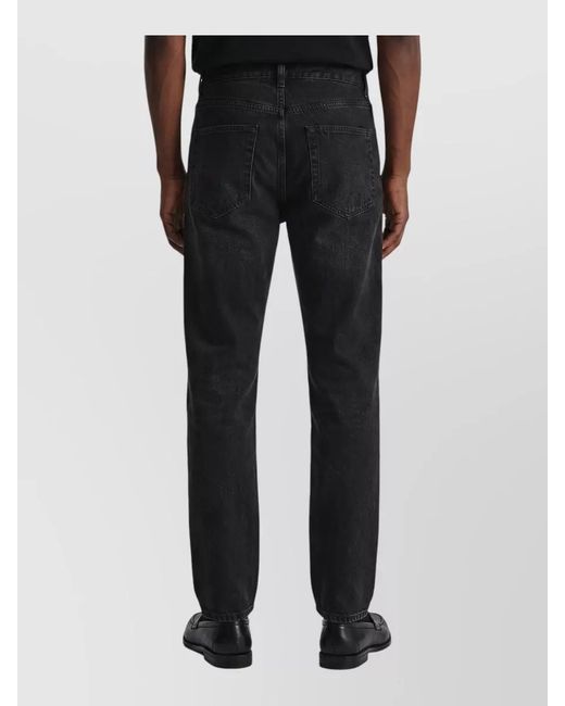 The Row Blue Denim High-Rise Straight-Leg Jeans for men